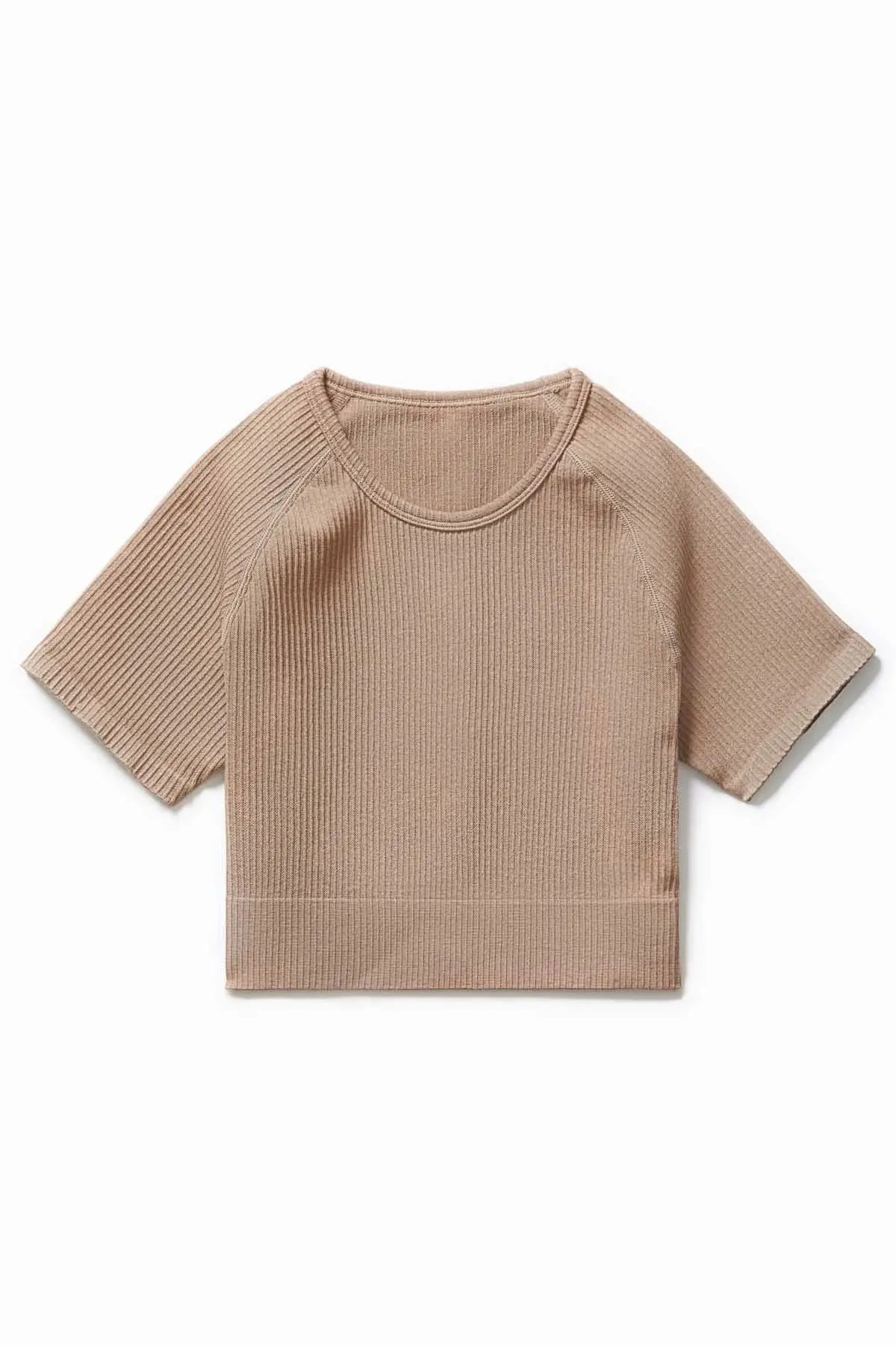 Ribbed Seamless Crop Tee IMLND