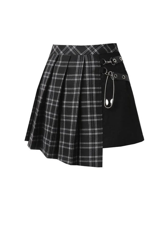 Dark In Love Leah Goth Tartan Mini Skirt Kate's Clothing