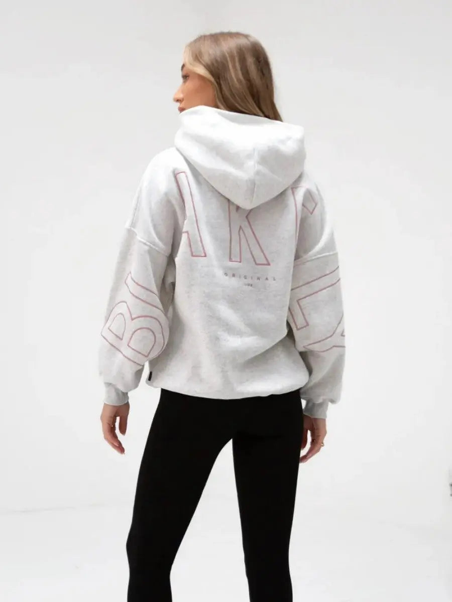 Fashionable Printed Thick Versatile Long Sleeved Loose Hooded Hip-Hop Hoodie Kenike