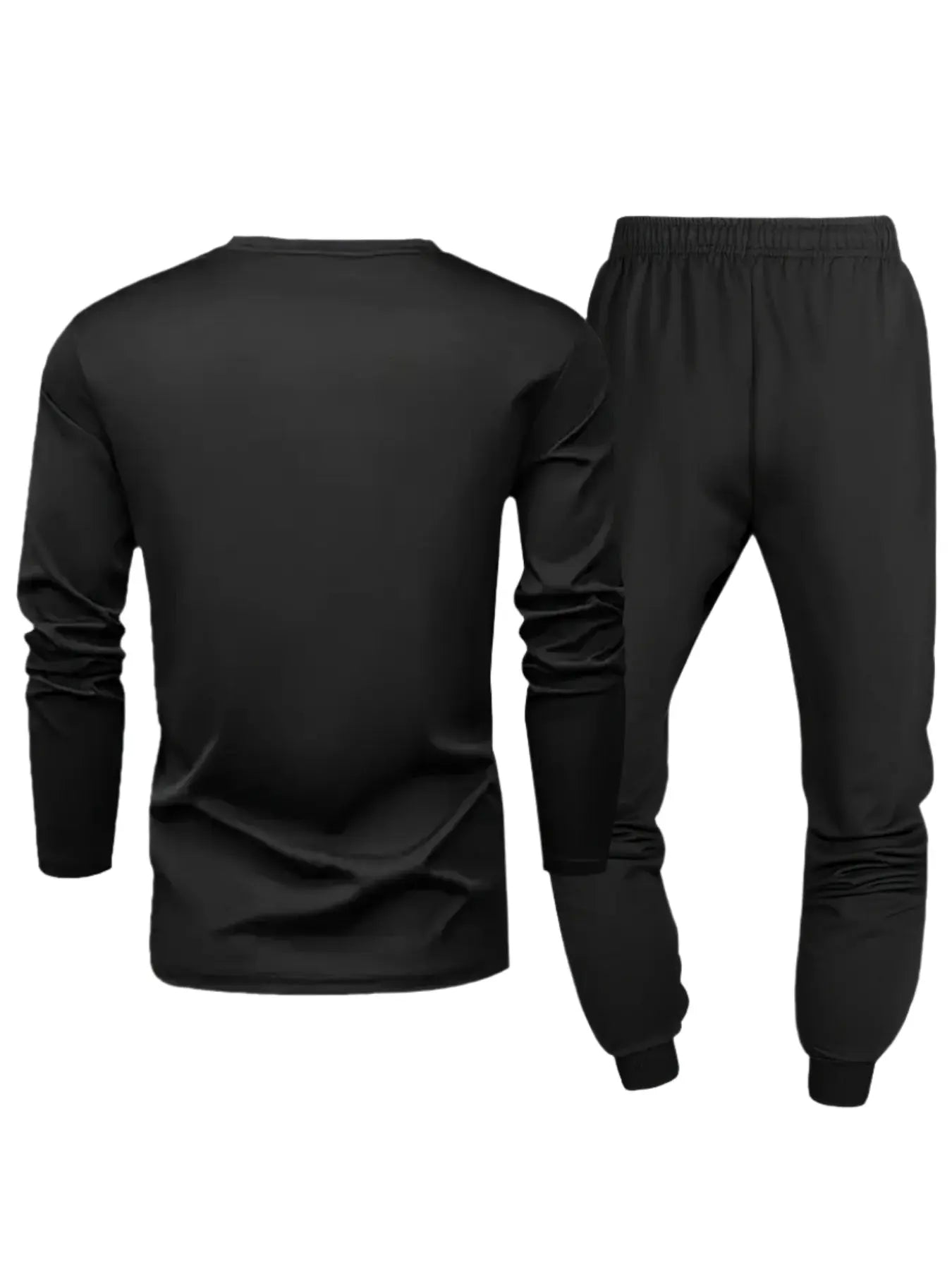 Men's Casual Long-Sleeved Hoodie and Trousers Set with Jamaica Letter Flag Print Kenike