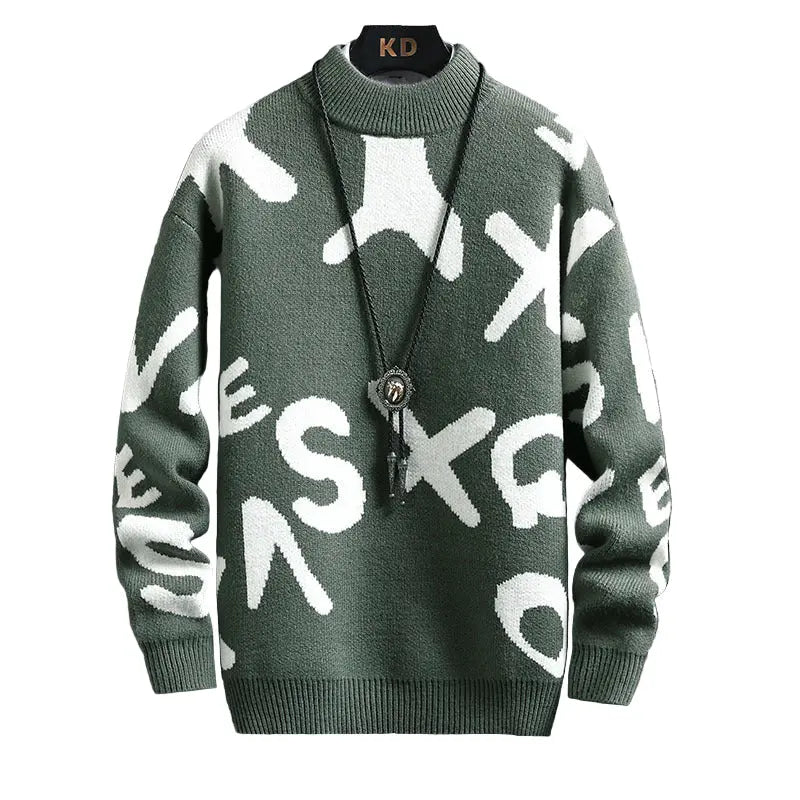 Men's Fashion Half Turtleneck Sweater Kenike