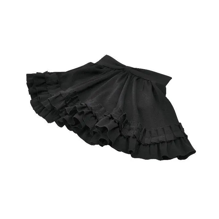Dark in Love Lolita-Inspired Ruffled Mini Skirt in Black Kate's Clothing