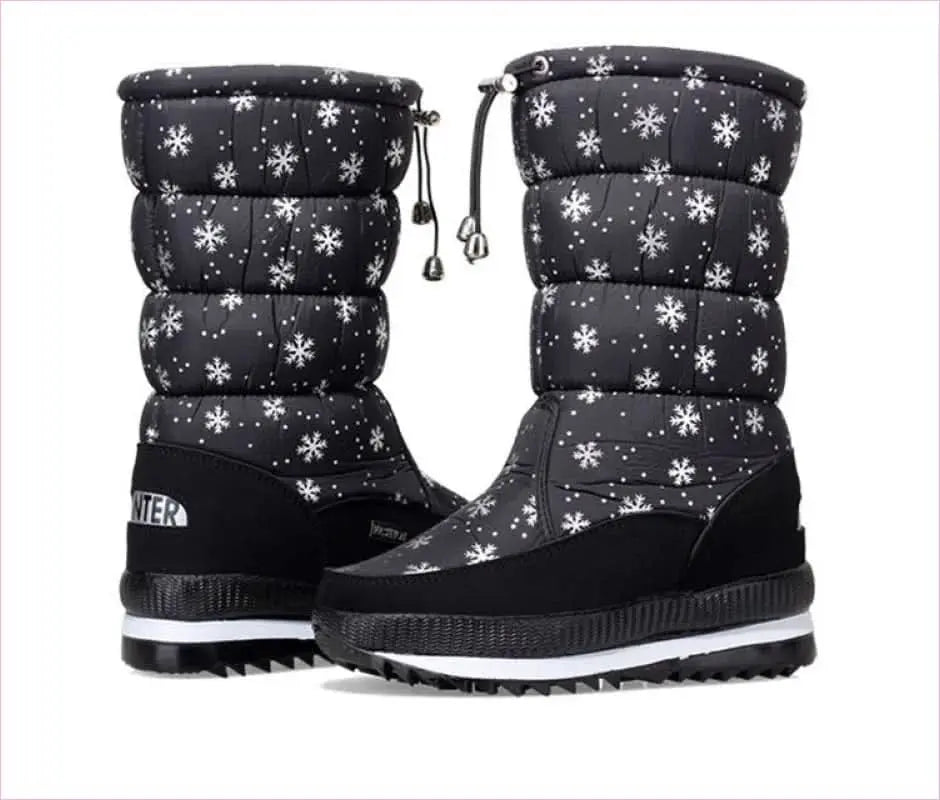 Cozy Thermal Multicolor Padded Snow Boots for Winter Adventures Pleasures and Sins