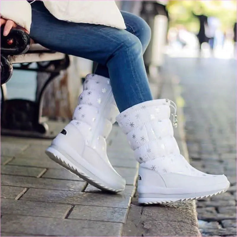 Cozy Thermal Multicolor Padded Snow Boots for Winter Adventures Pleasures and Sins
