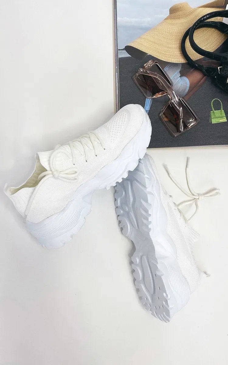 Lace Up Sock Trainer for Women Kenike