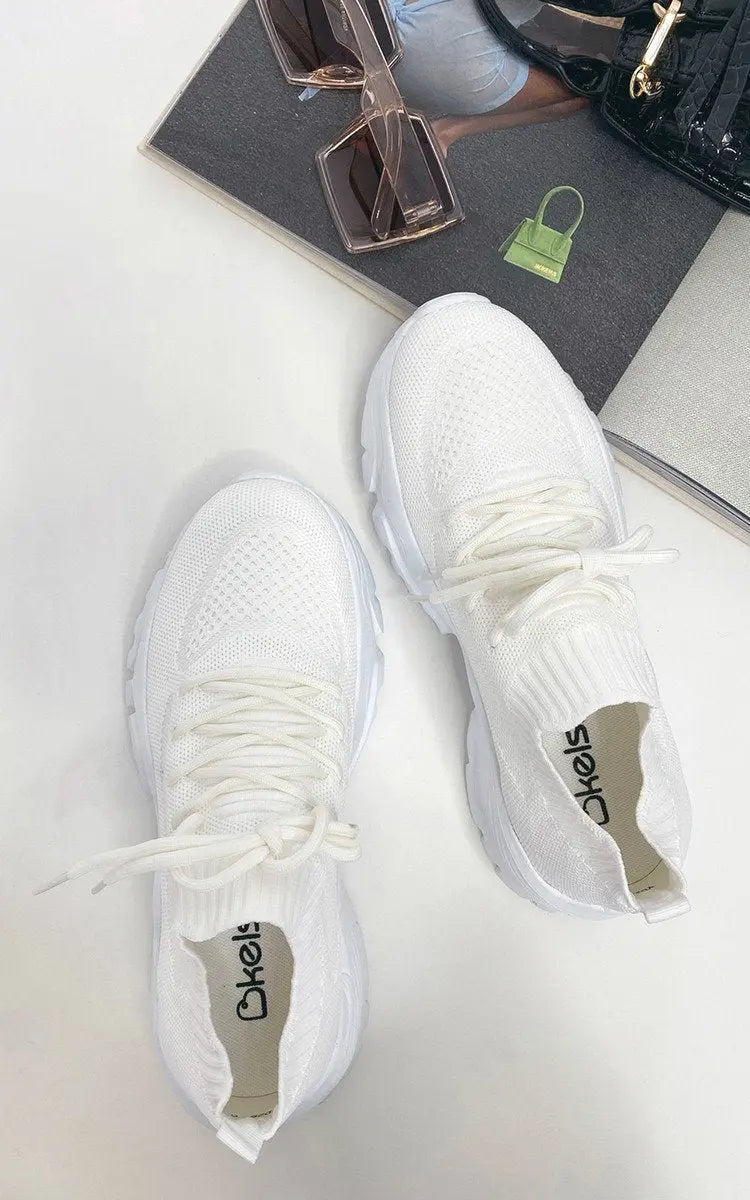 Lace Up Sock Trainer for Women Kenike