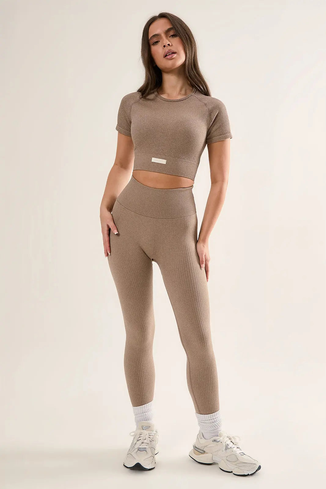 Ribbed Seamless Crop Tee IMLND