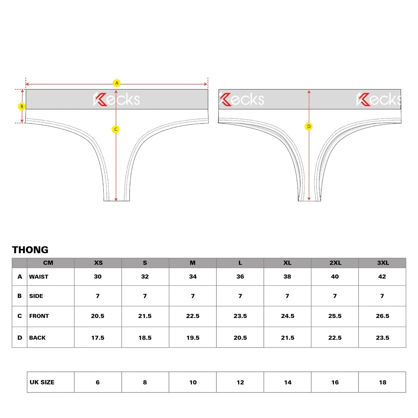 Red Modal Thong Kecks