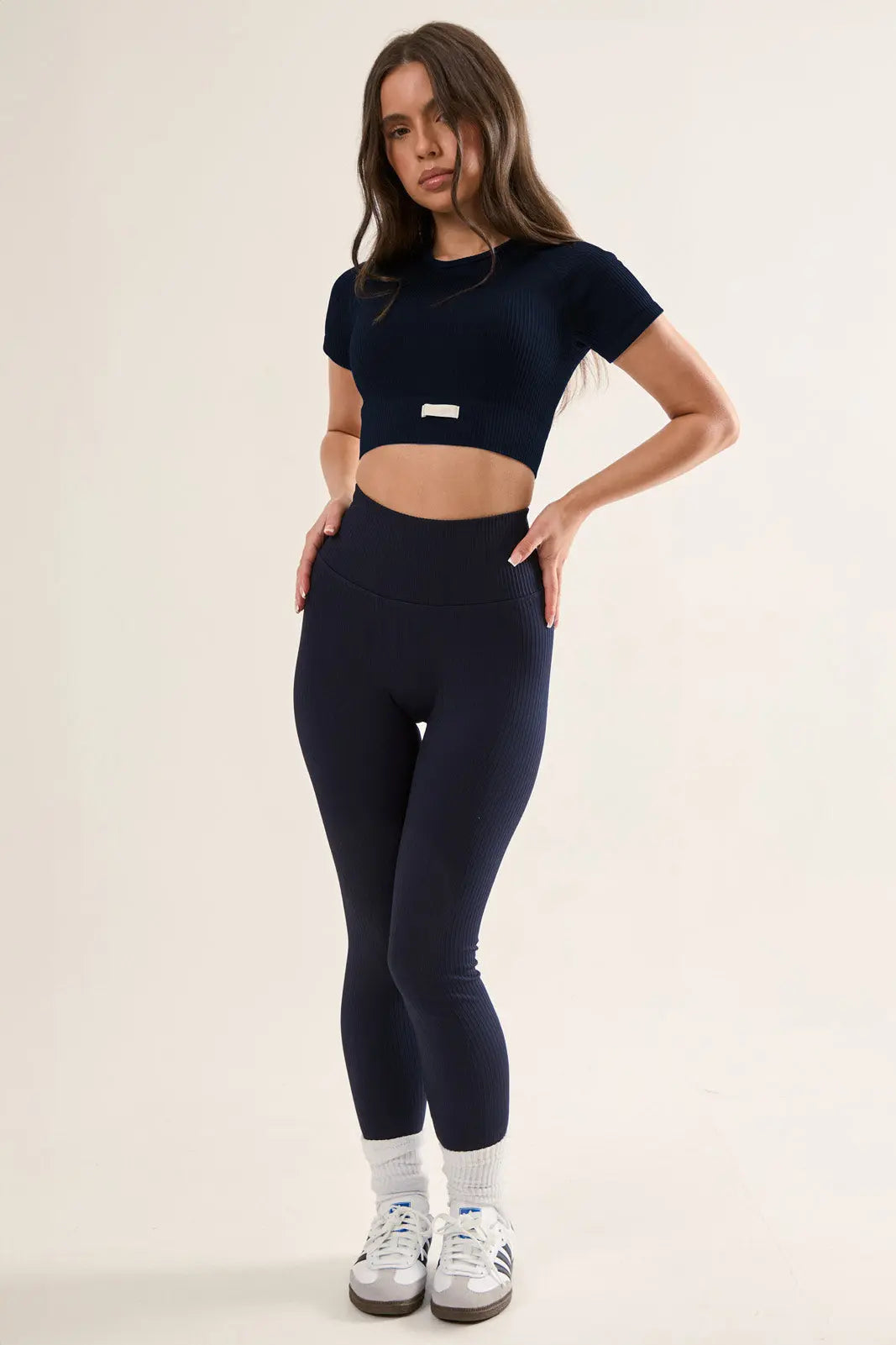 Ribbed Seamless Crop Tee IMLND
