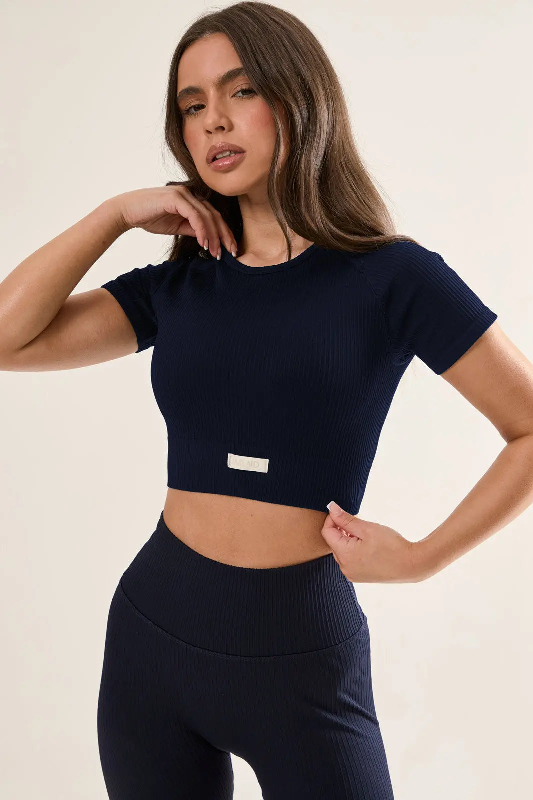Ribbed Seamless Crop Tee IMLND
