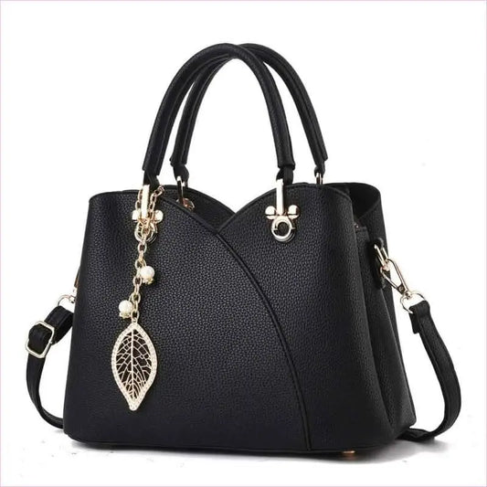 Trendy Versatile Women's Handbag with Glamorous Gold and Pearl Details Pleasures and Sins