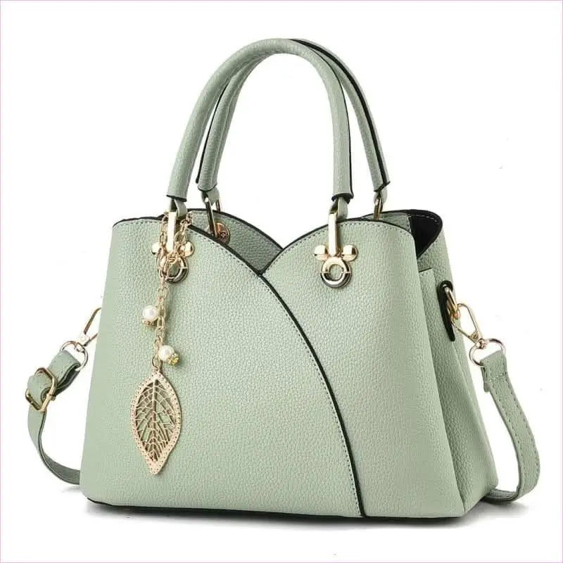 Trendy Versatile Women's Handbag with Glamorous Gold and Pearl Details Pleasures and Sins