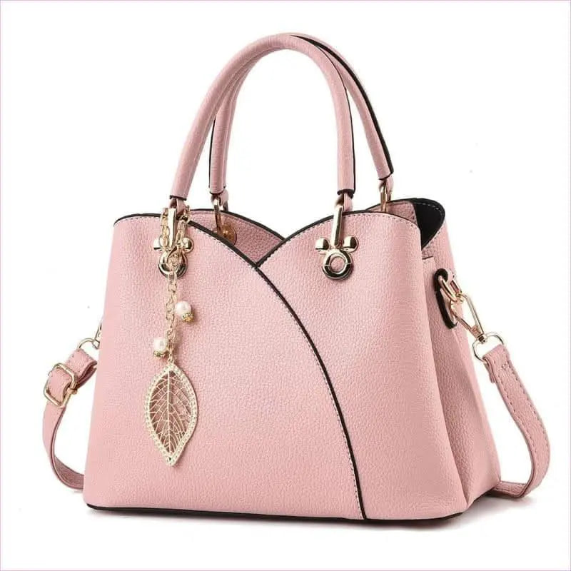 Trendy Versatile Women's Handbag with Glamorous Gold and Pearl Details Pleasures and Sins